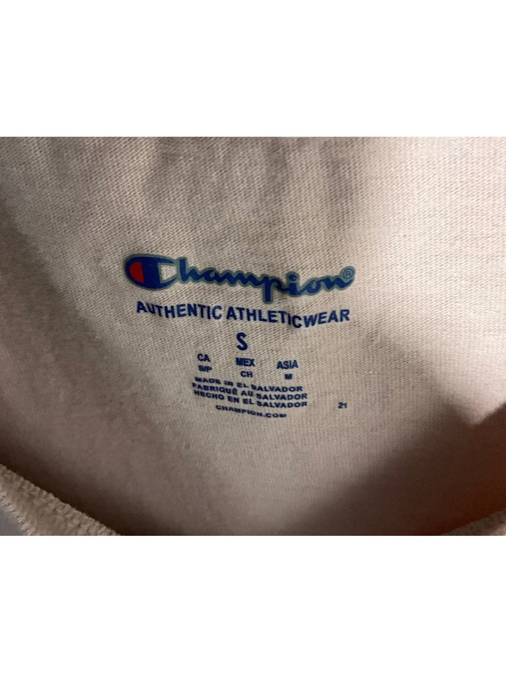 Champion Authentic Athleticwear Pink Logo T-Shirt Size Small